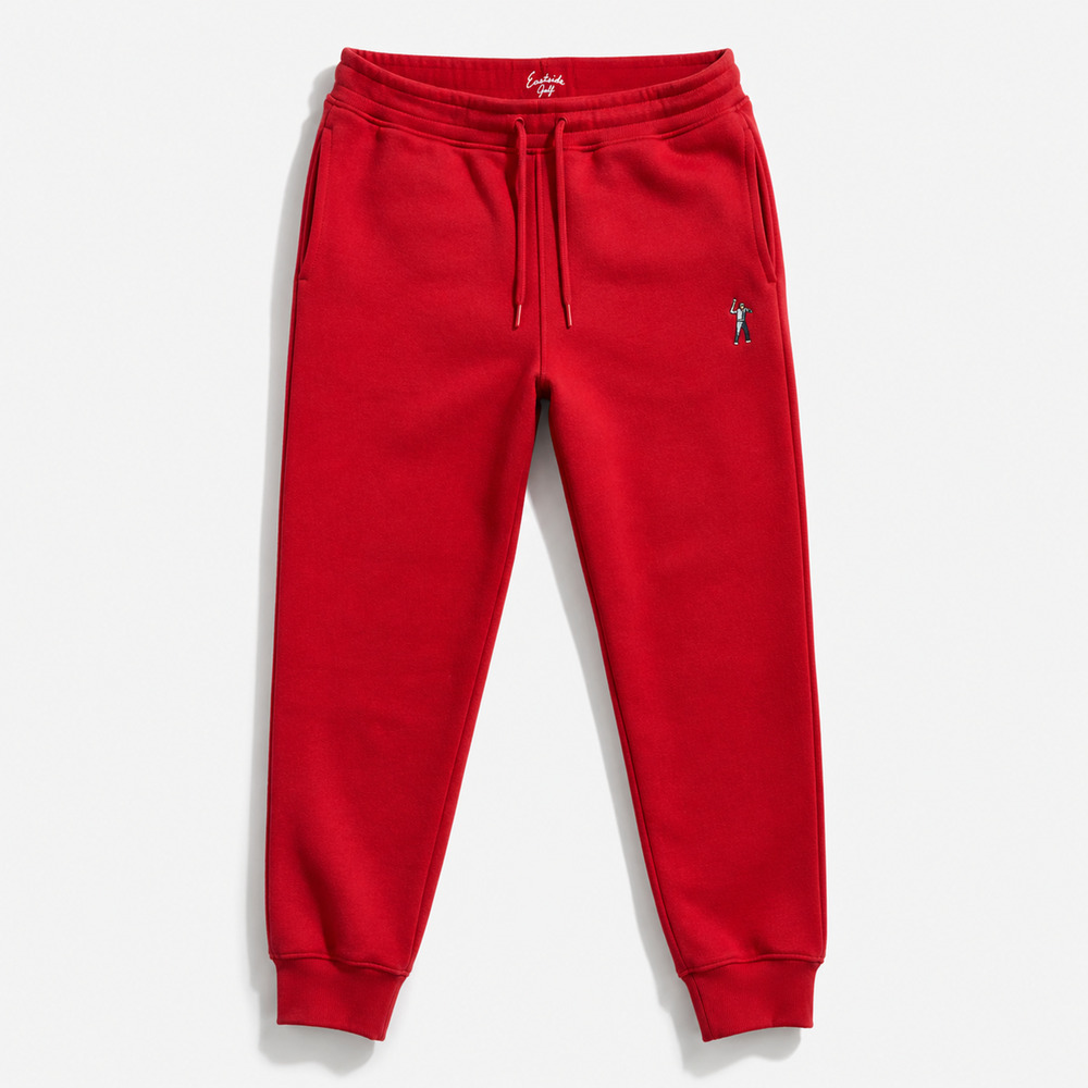 Eastside Golf Men’s Red Joggers XL Fleece Sweatpants Athletic Streetwear Pants